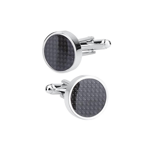 Charles William Shades of Black Sparkle Colour Dots Cufflinks Novelty Shirt Cuff Links Glitter