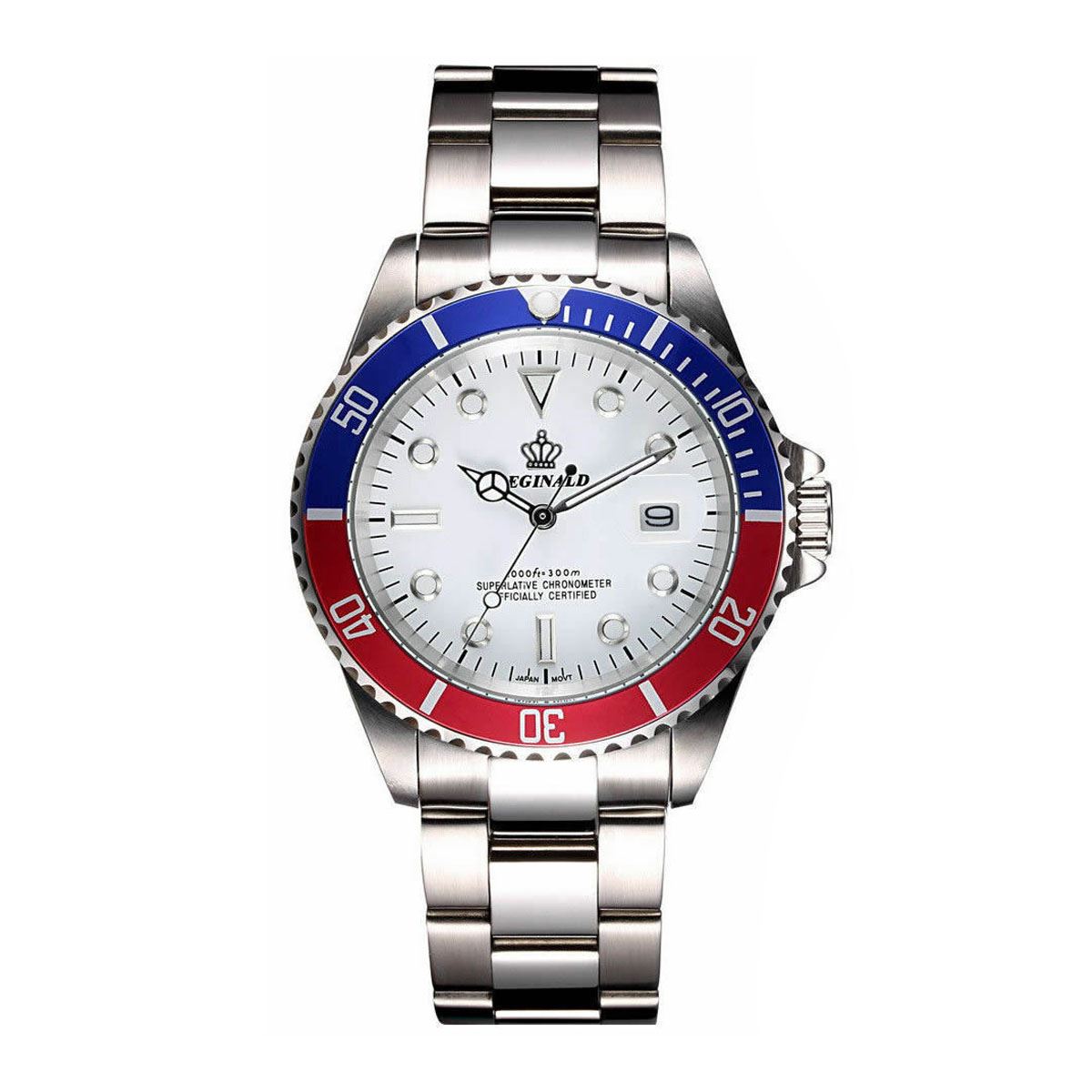 Mens Watch Silver White Blue Red Man Smart Watches Designer Gift Present UK