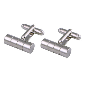 Charles William Elegant Silver Barrel Cufflinks