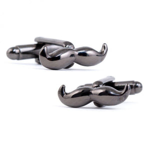 Charles William Funny Moustache Novelty Cufflinks
