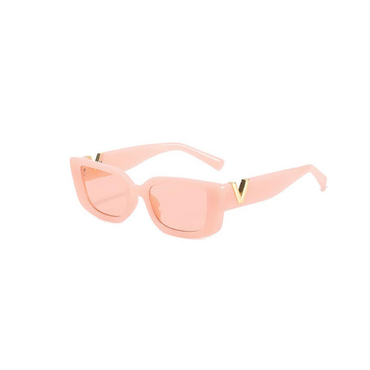 Ladies Designer Sunglasses Women Square Beach Sun Cycling Driving UV400 Pink