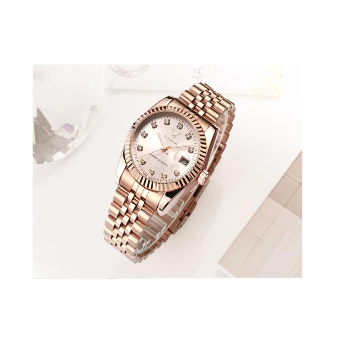 Deerfun Ladies Watch Rose Gold Women Woman Smart Watches Two Tone Present UK Stock