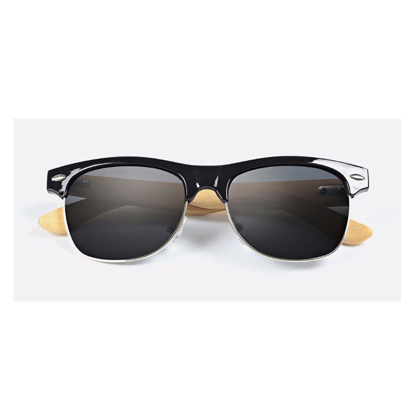 Stunning Cool Summer Sunglasses Bamboo Wood Black Beach Sun Protect Driving UK