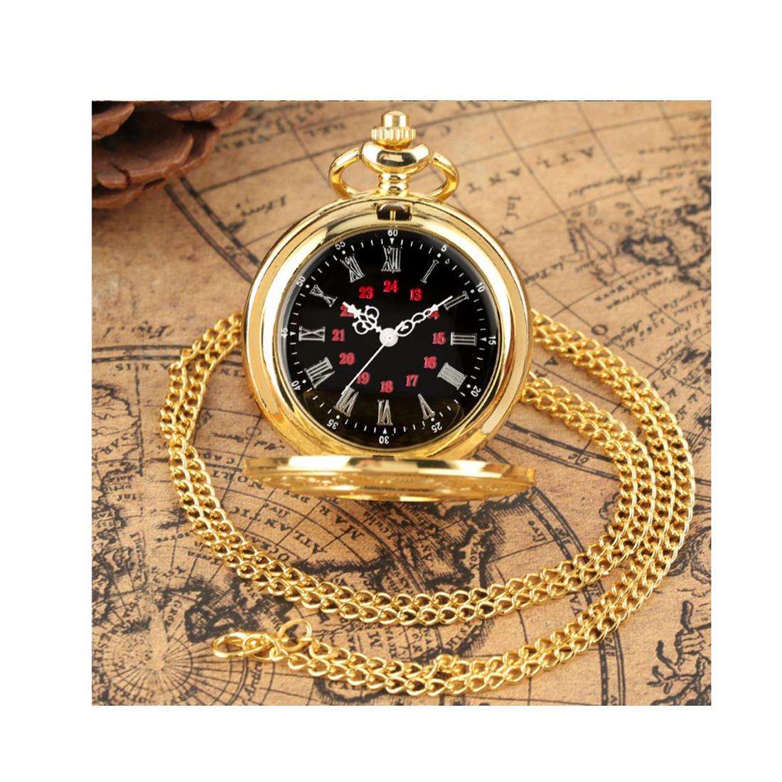 Charles William Smart Pocket Watch Wedding Groom Time Quartz Clear Display