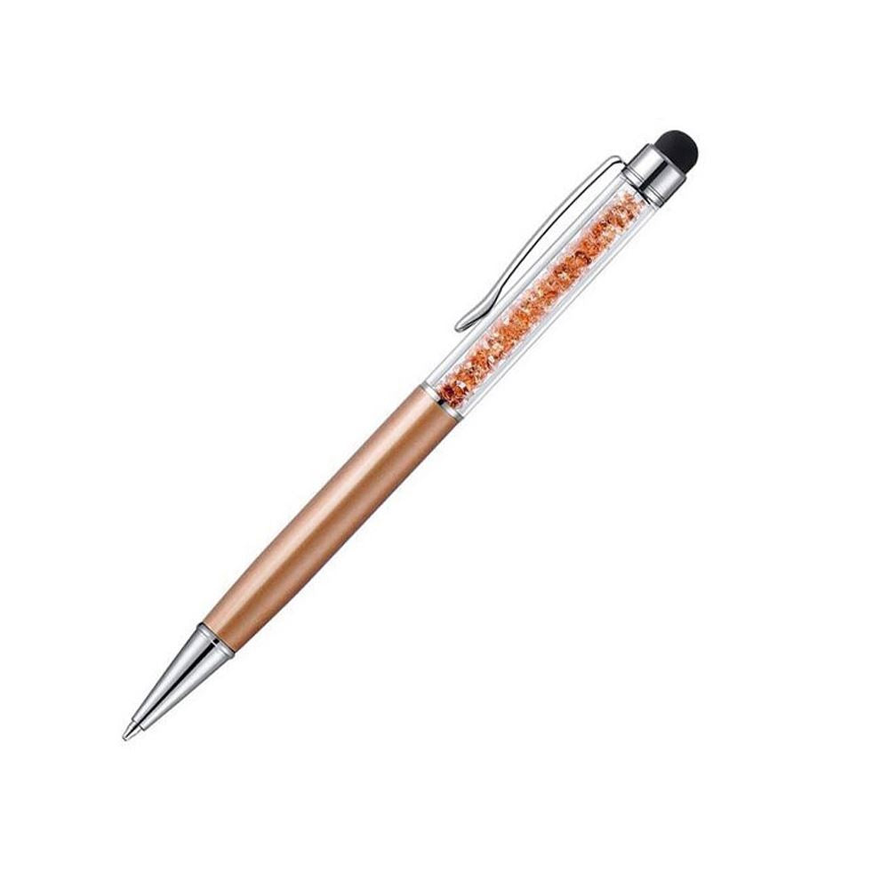 Charles William Crystal Ball Point Gift Pen Made With Real Crystal Elements & Stylus