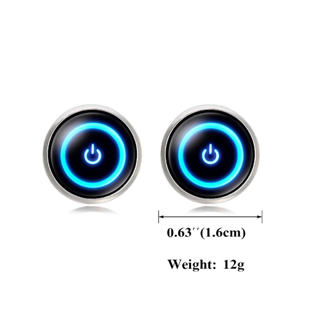 Charles William Novelty Computer Tablet Power Button Fun Cool Bright Cufflinks Smart Gift Shirt