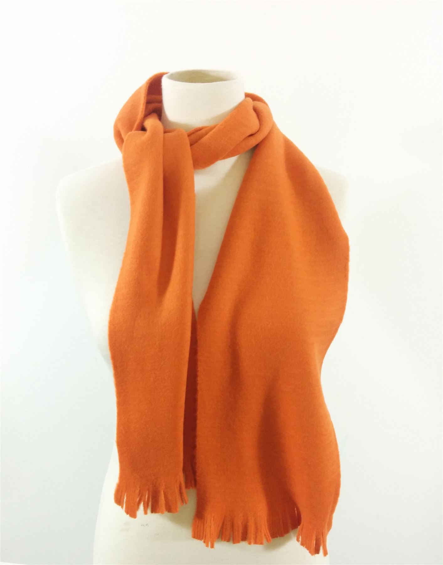 Fashion Scarf Orange Soft Winter Warm Unisex No Label Cashmink