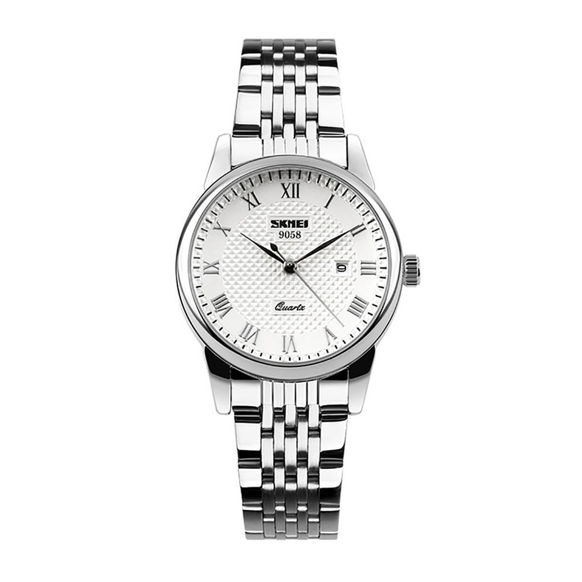 Skmei Women's Ladies Watch Stunning Analogue Watches Silver Stainless Steel Date SK9058L