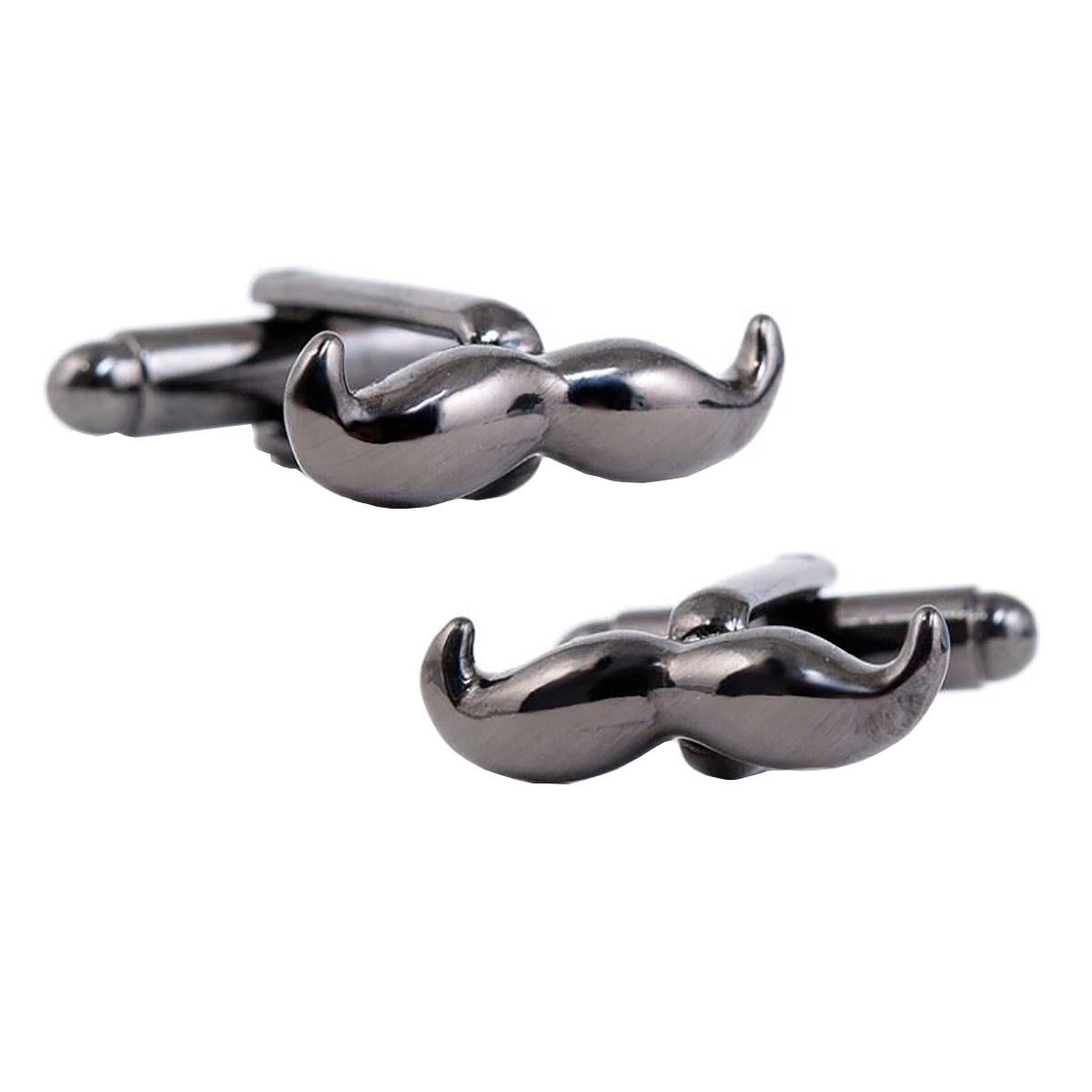 Charles William Funny Moustache Party Novelty Cufflinks Wedding Gift Smart Fashion