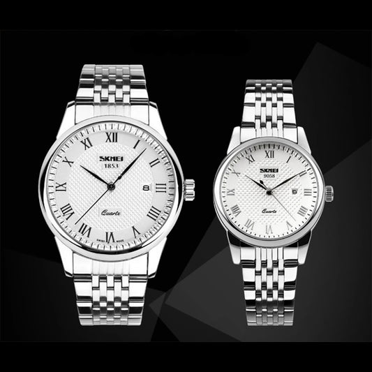 Skmei Mens And Ladies Couple Lovers Watch Set Quartz Classic Luxury Watches