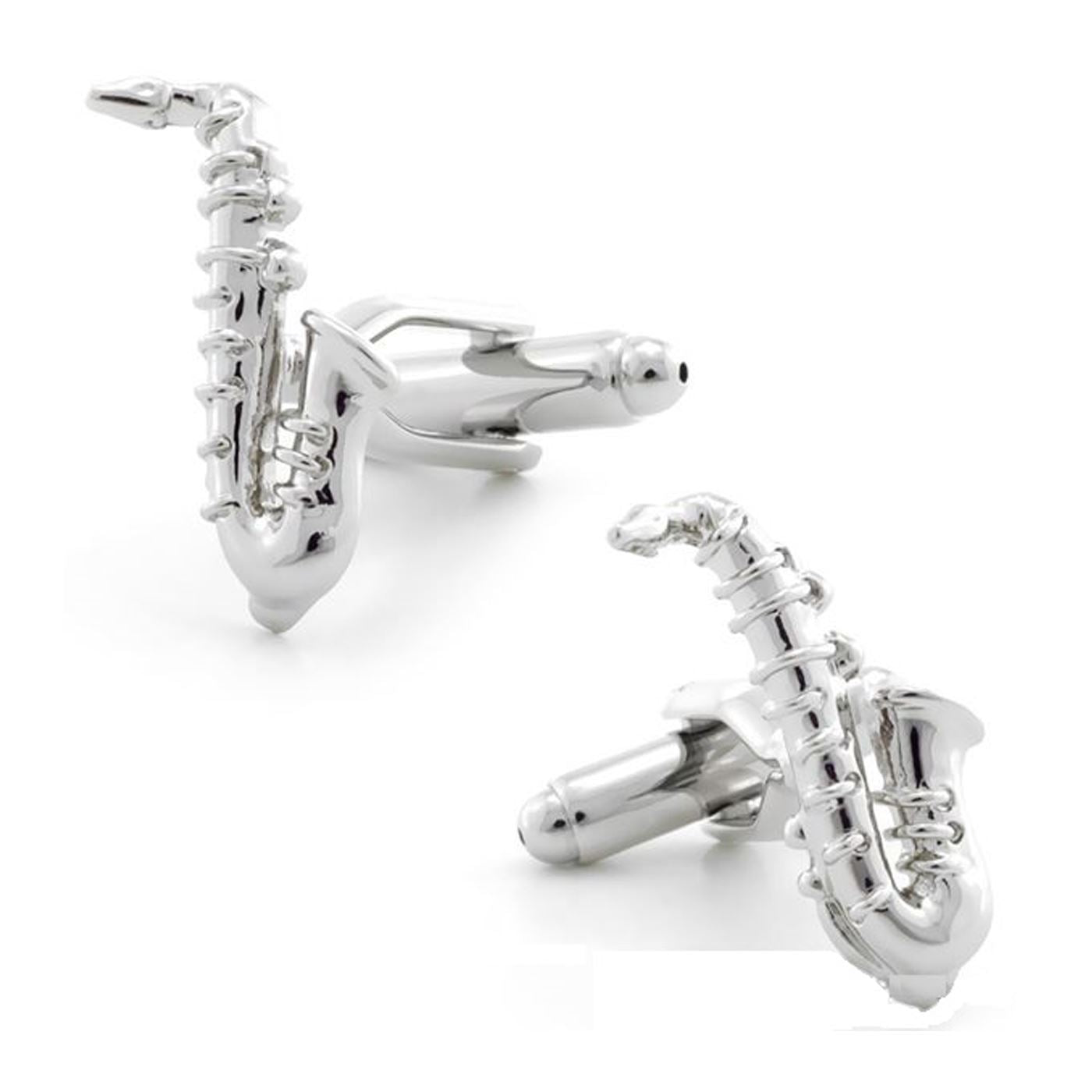 Charles William Music Saxophone Party Novelty Cufflinks Wedding Gift Smart Musician Play Fashion UK Seller