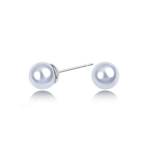 Pearl Pendant Stud Earrings Silver Stone Jewellery