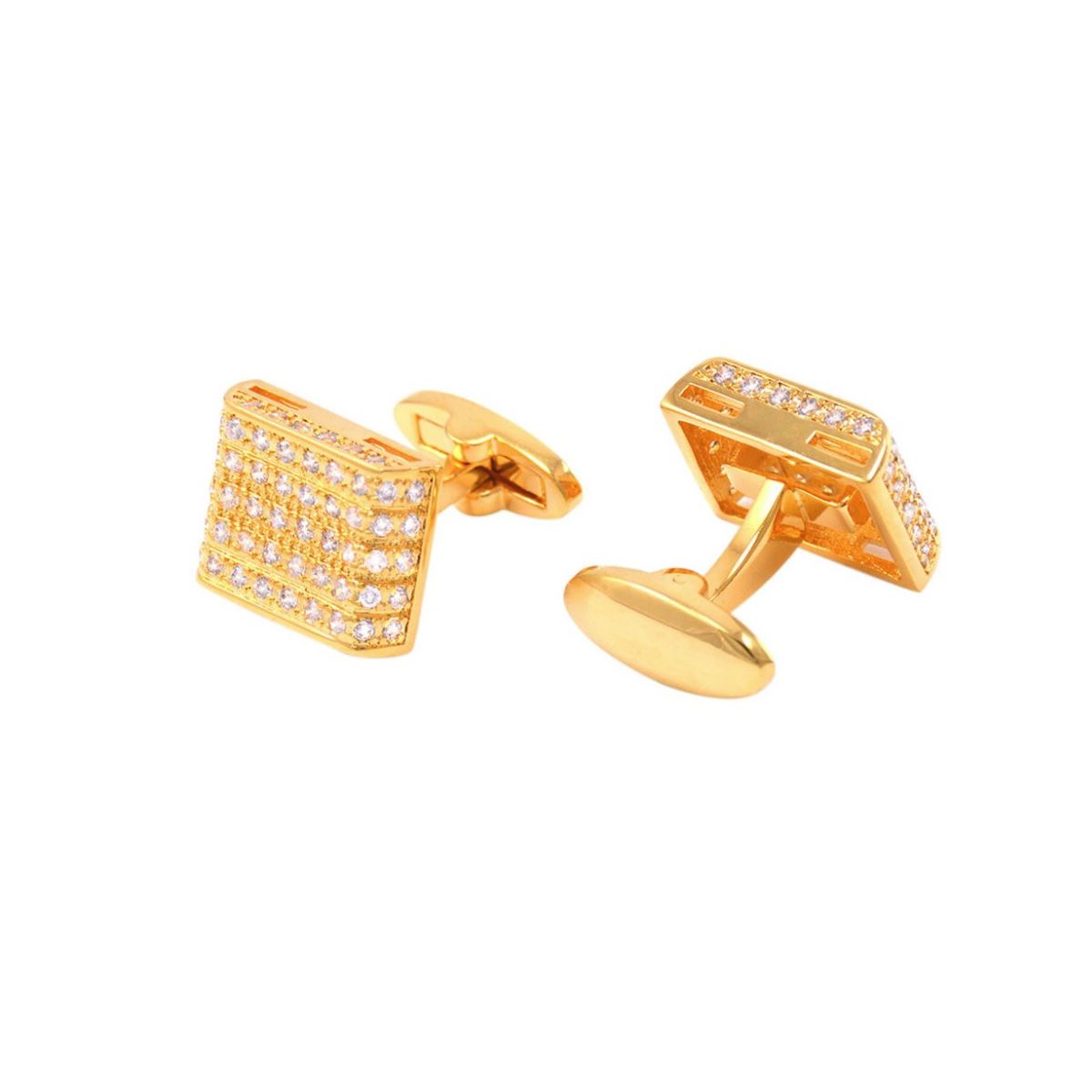 Charles William Beautiful Square Gold Cufflinks