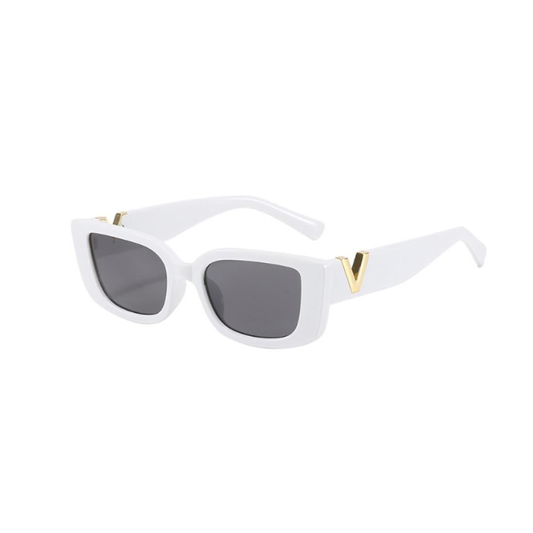 Ladies Designer Sunglasses Women Square Beach Sun Cycling Driving UV400 White