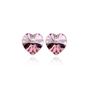 Light Pink Heart Shaped Earrings