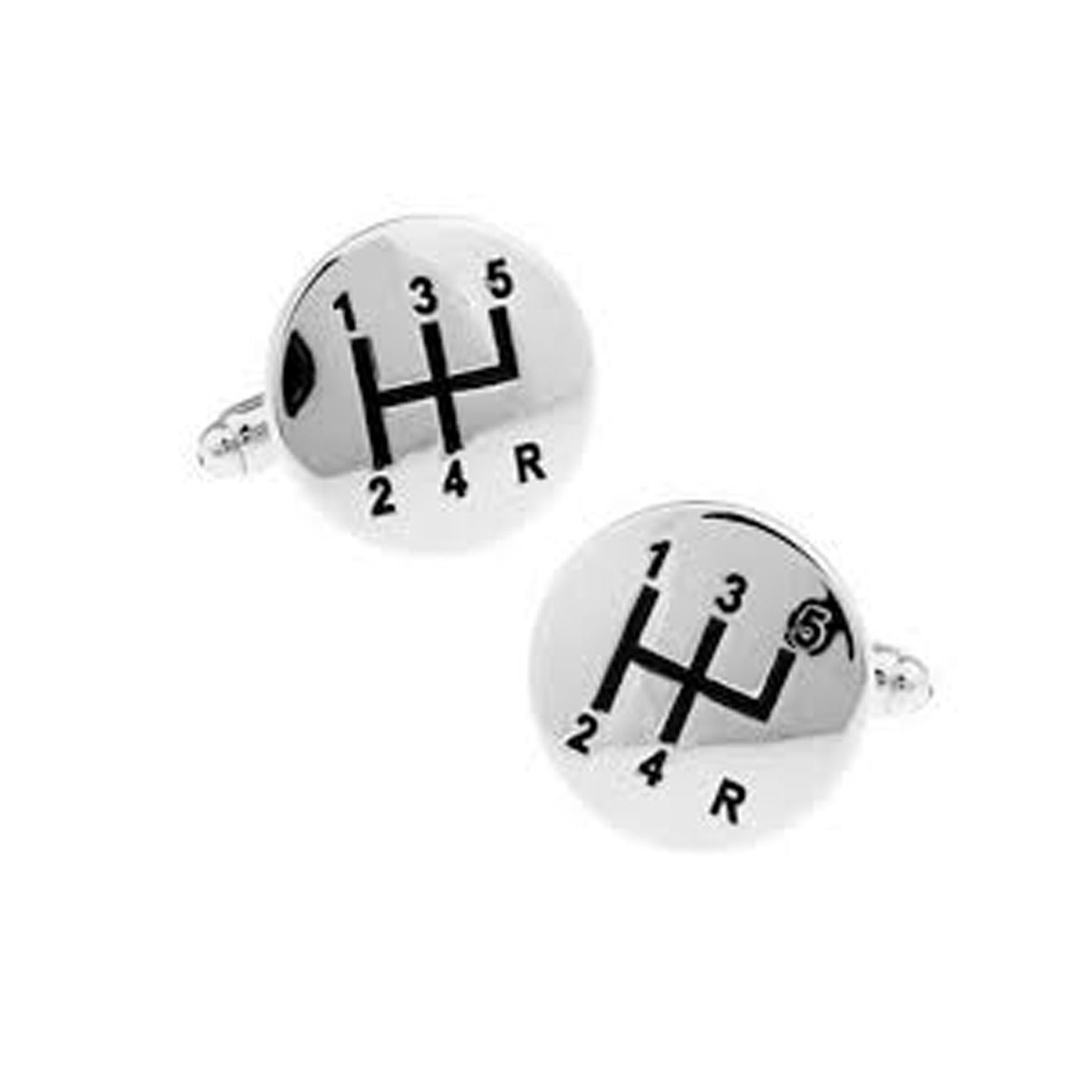 Charles William Car Drive Gearstick Manual Party Cufflinks Novelty Wedding Fun