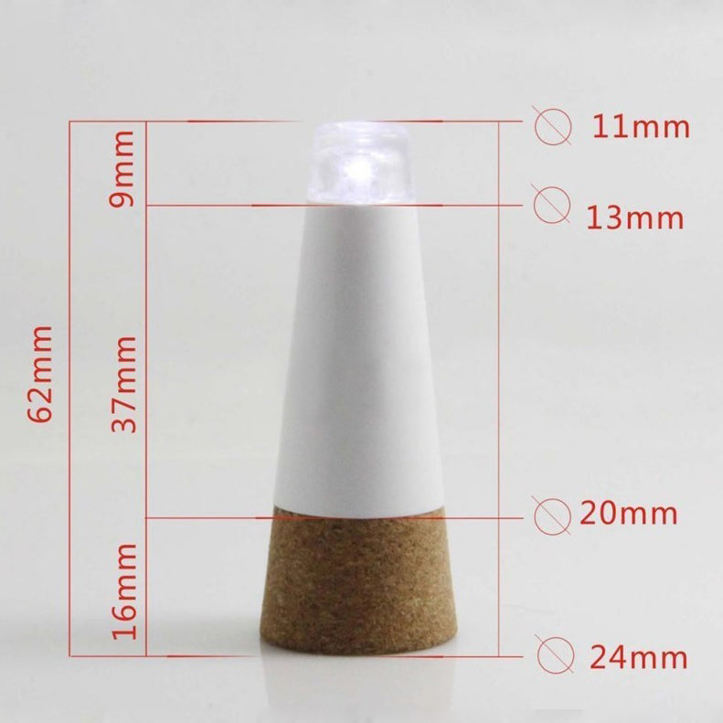 Cork Shape Rechargeable USB Bottle Light Lamp Party Fun Displays Different Colours